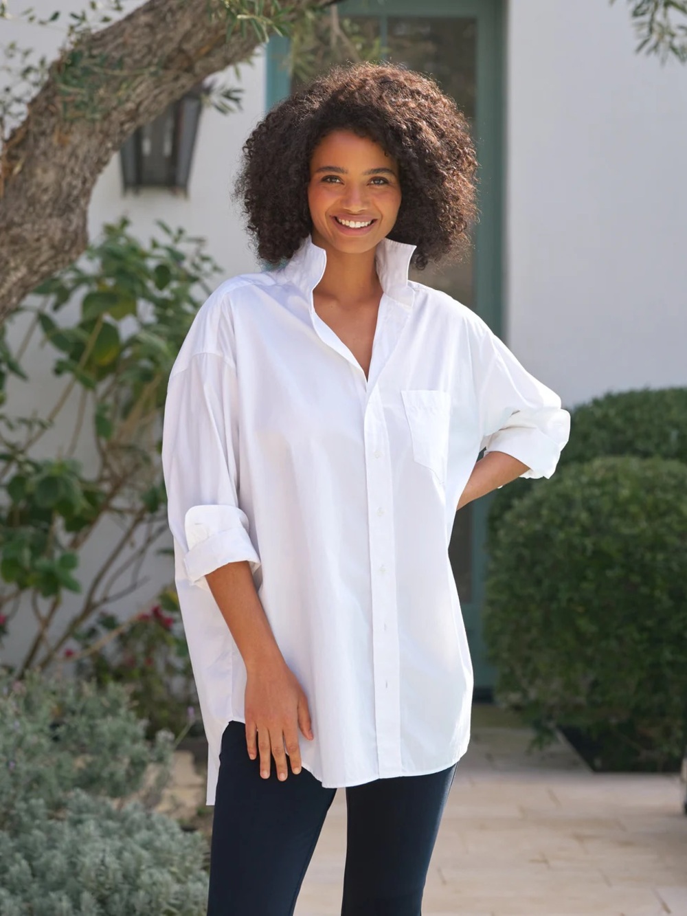 Frank & Eileen Mackenzie White Button-Down Shirt